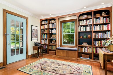 Built-In Bookshelves in Entry