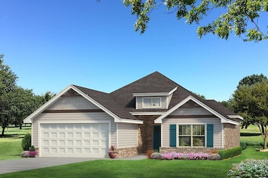 Craftsman-style home with a shingled roof, brick s