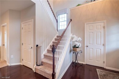 Foyer and powder room door