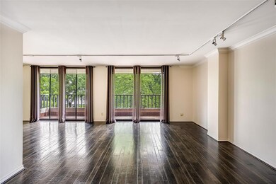 Living and dining areas