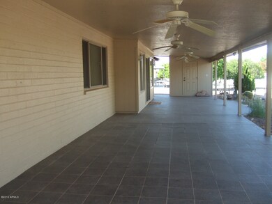 LARGE TILED PATIO