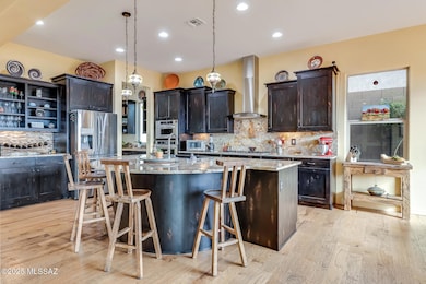 Curved Island with Bar