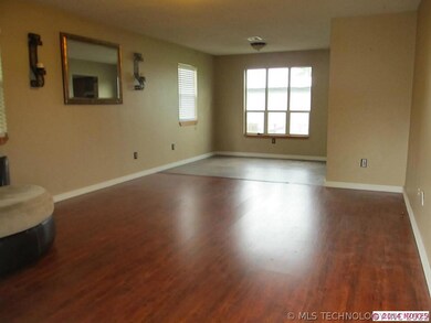 Open dining room and living room.