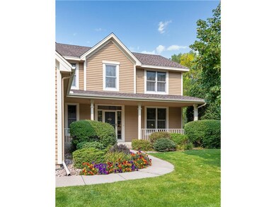 Wonderful front porch with great landscaping