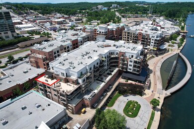 Aerial w/Condo deck outlined in Red