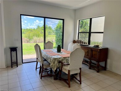 Tiled dining area