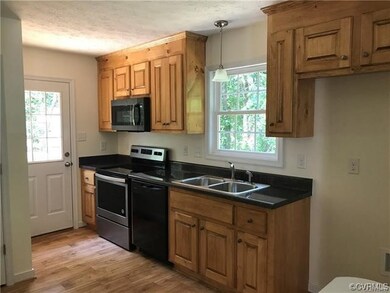With stained cabinets