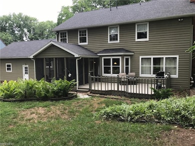 Back view of deck and screened porch