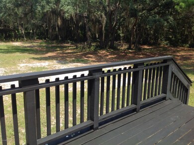 View of backyard from deck
