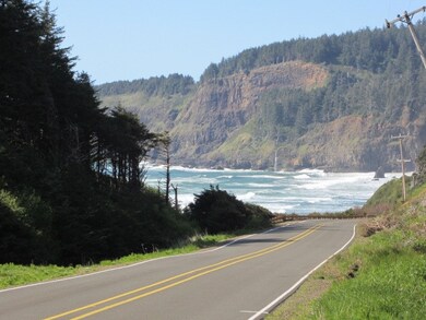 Looking down road from driveway