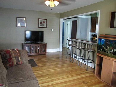 Living Room. Modern colors & wood...