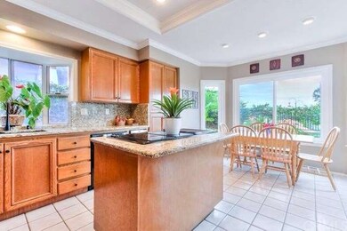 Remodeled kitchen with views of the backyard
