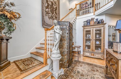 Stairway featuring wood-type flooring