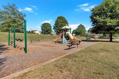 Community play area with a yard