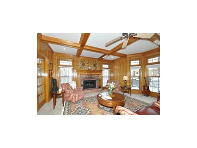 Fabulous great room with lots of windows, fireplac