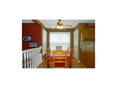 Breakfast room sits between kitchen and great room