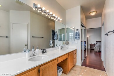 Dual sinks in Master bath with solid surface count