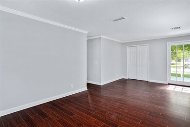View from dining room looking towards front door