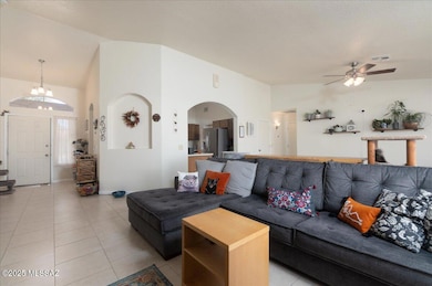 Great room into kitchen