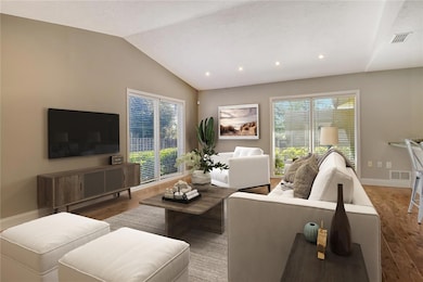 Virtually staged for furniture placement