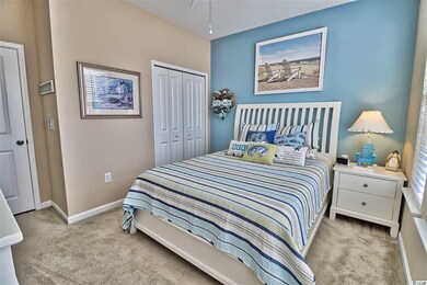 Tall windows allow lots of light to shine in and a