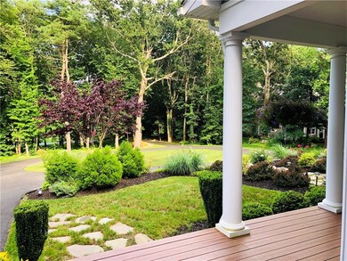 Lovely view of the yard from the front porch.