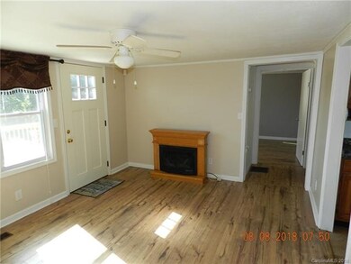 Living room with fireplace