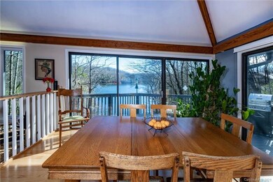 The deck just off of the dining room expands the h