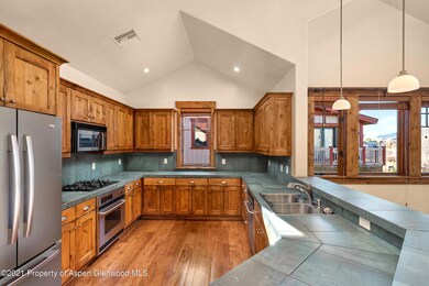 kitchen with island and pantry