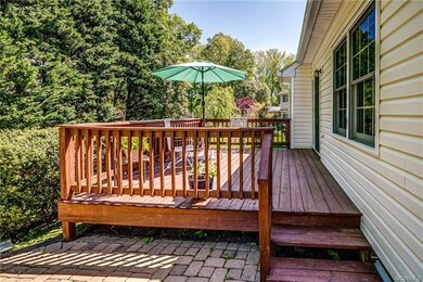 Private deck.  Perfect place for morning coffee!
