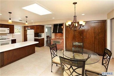 Looking from the family room into the breakfast ea