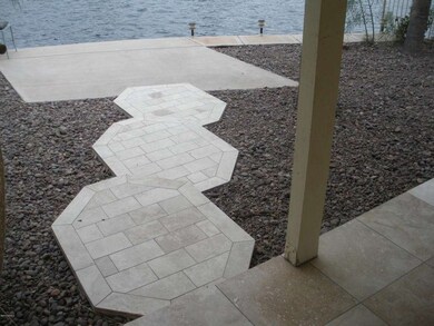 Travertine Steps to Dock