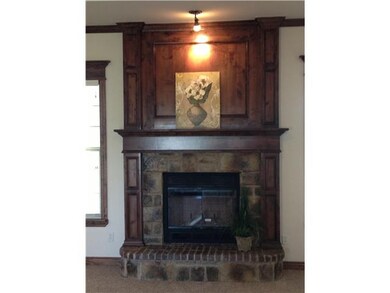 Living Room. Fireplace is a work of art a combo of