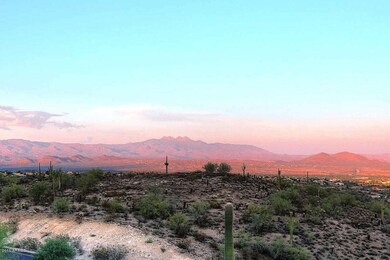 Sunset view of Four Peaks
