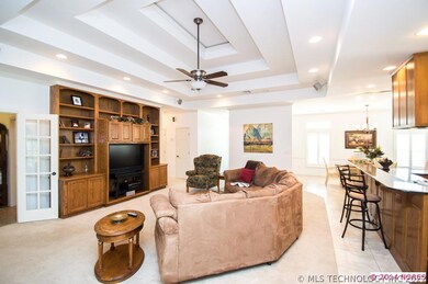 lots of wall space for your entertainment center.