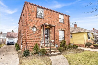 View of front of home with a front yard