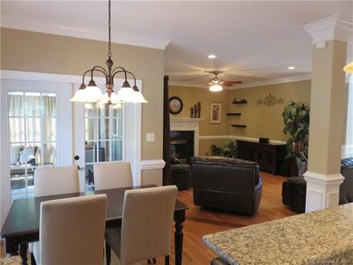 Open Floorplan view from eat-in Kitchen