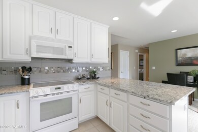 Kitchen into dining room