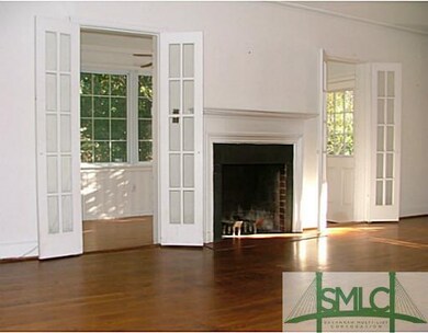 Living Room. View from the front hall into living 