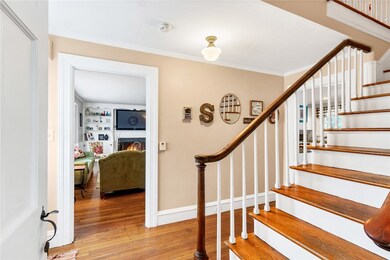 The front entry foyer is a beautiful representatio