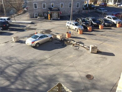 Parking lot in the back of the building