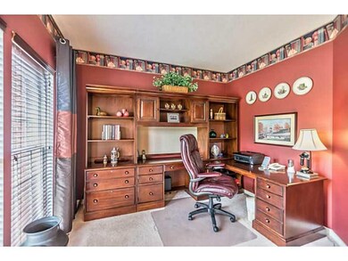 Den. The French doors to the left conceal the den 