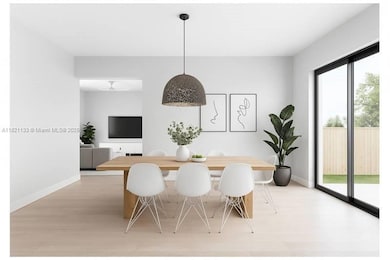 Visual mock up of Dining room