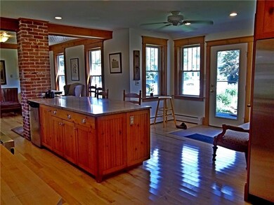Kitchen Island and entryway