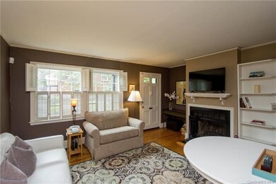 Living room with fireplace