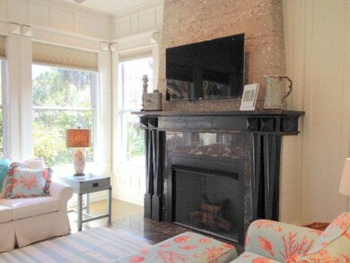 Fireplace in living