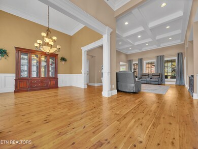 Foyer, dining and family room