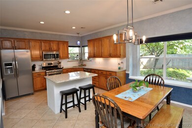 Updated kitchen with stainless steel appliances an
