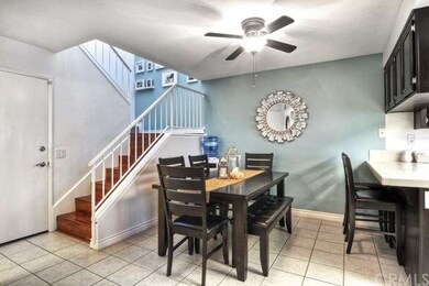 The dining room and kitchen counter/bar offers a s