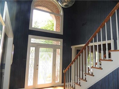 Two story entry hall